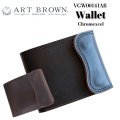 ART BROWN アートブラウン 二つ折り財布  VGW00141AB 財布 leather クロムエクセル ヴィンテージな雰囲気 日本製 Made in JAPAN