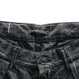 画像5: STUDIO D'ARTISAN ステュディオダルチザン 1900 KYOUTO BLACK DYEING KASURI SHORTS 京黒紋付染 絣 ショート パンツ 「究極の黒」Made in JAPAN