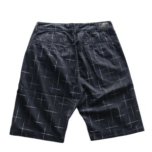画像3: STUDIO D'ARTISAN ステュディオダルチザン 1900 KYOUTO BLACK DYEING KASURI SHORTS 京黒紋付染 絣 ショート パンツ 「究極の黒」Made in JAPAN 日本製
