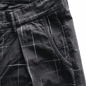 画像6: STUDIO D'ARTISAN ステュディオダルチザン 1900 KYOUTO BLACK DYEING KASURI SHORTS 京黒紋付染 絣 ショート パンツ 「究極の黒」Made in JAPAN 日本製