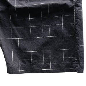 画像8: STUDIO D'ARTISAN ステュディオダルチザン 1900 KYOUTO BLACK DYEING KASURI SHORTS 京黒紋付染 絣 ショート パンツ 「究極の黒」Made in JAPAN 日本製