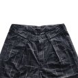 画像4: STUDIO D'ARTISAN ステュディオダルチザン 1900 KYOUTO BLACK DYEING KASURI SHORTS 京黒紋付染 絣 ショート パンツ 「究極の黒」Made in JAPAN