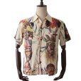 画像2: SUN SURF サンサーフ SS39481 SUN SURF SPECIAL EDITION “BATTLE MASK” ハワイアンシャツ アロハシャツ バトルマスク 半袖 日本製 made in japan (2)
