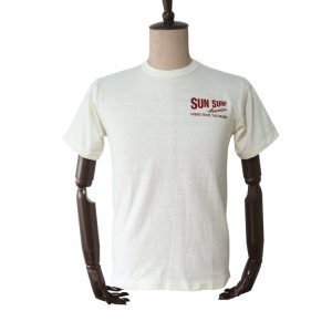 画像2: SUN SURF サンサーフ SS79378 「SUNSURF LOGO」S/S T-SHIRT ブランドロゴバックプリントＴシャツ スラブ生地 ハワイアン 日本製 made in japan