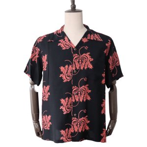 画像2: SUN SURF サンサーフ SS39412 RAYON HAWAIIAN SHIRT “CORAL HIBISCUS” レーヨンハワイアンシャツ  コーラルハイビスカス コーラルピンク 半袖 日本製 made in japan