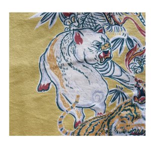 画像15: STUDIO D'ARTISAN ステュディオダルチザン トルネード豚アロハシャツ 1950年代 ヴィンテージアロハシャツ トルネードタイガー トルネード豚 Made in JAPAN