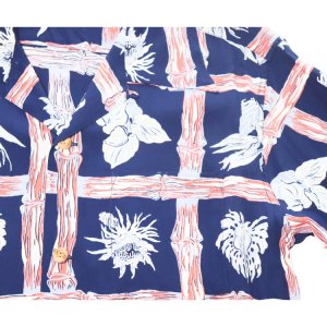 画像7: SUN SURF サンサーフ SS39419 RAYON HAWAIIAN SHIRT “ISLAND PLANTS” レーヨンハワイアンシャツ  カメハメハ・ガーメント アイランドプランツ 半袖 日本製 made in japan