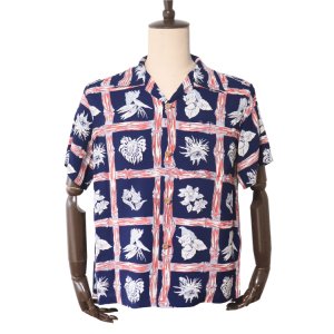 画像2: SUN SURF サンサーフ SS39419 RAYON HAWAIIAN SHIRT “ISLAND PLANTS” レーヨンハワイアンシャツ  カメハメハ・ガーメント アイランドプランツ 半袖 日本製 made in japan