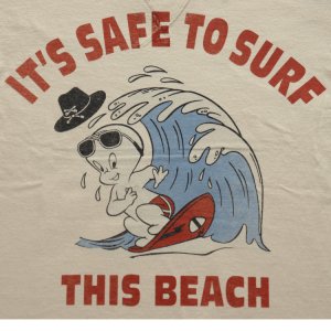 画像9: TOYS McCOY トイズマッコイ TMC2504 CASPER TEE "IT'S SAFE TO SURF" プリントTシャツ キャスパー ビッグウェイブ サーフボード キャバルリーハット 半袖Tシャツ コットン 100% 日本製