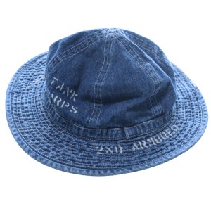 画像4: BUZZ RICKSON'S バズリクソンズ BR02850 HAT, WORKING, DENIM VINTAGE WASHED STENCIL  ARMY デニムハット Hell on Wheels 地獄の車輪 第2機甲師団 U.S. ARMYミリタリー グッズ ハット 帽子
