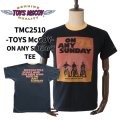 TOYS McCOY トイズマッコイ TMC2510 ON ANY SUNDAY TEE " ON ANY SUNDAY 71 "スティーブ・マックイーン ハーヴィー・マッシュマン ダートレース 半袖Tシャツ コットン 100% 日本製
