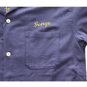 画像11: BUZZ RICKSON'S バズリクソンズ BR39510 U.S. NAVY RAYON LINEN OPEN SHIRT with CHAIN EMBROIDERED 1950年代 アメリカ海軍 駆逐艦 DD-574ジョン・ロジャース 退役軍人局パッチ レーヨンリネン オープンシャツ