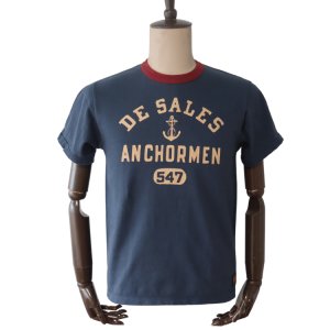 画像2: DELUXEWARE デラックスウエア ANCHOR DXTS-2503 ヘビーオンスTシャツ 高密度天竺生地 12.5オンス ハードニット リンガープリントT 最高強度 DXTシリーズ コットン100％ 日本製
