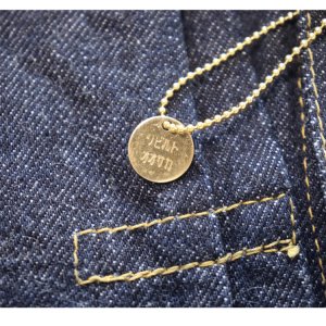 画像19: CUSHMAN  クッシュマン 21393 13.5oz. XX DENIM FIRST MODEL 1st Type Gジャン デニムジャケット CUSHMANオリジナルタックボタン 山羊革パッチ 鉄製2本針SOLIDE針刺しバックル ONE WASH ワンウォッシュ