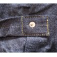 画像17: CUSHMAN  クッシュマン 21393 13.5oz. XX DENIM FIRST MODEL 1st Type Gジャン デニムジャケット CUSHMANオリジナルタックボタン 山羊革パッチ 鉄製2本針SOLIDE針刺しバックル ONE WASH ワンウォッシュ