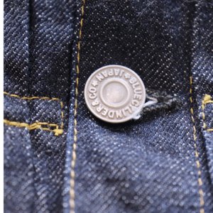 画像9: CUSHMAN  クッシュマン 21393 13.5oz. XX DENIM FIRST MODEL 1st Type Gジャン デニムジャケット CUSHMANオリジナルタックボタン 山羊革パッチ 鉄製2本針SOLIDE針刺しバックル ONE WASH ワンウォッシュ