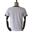 画像3: STUDIO D'ARTISAN ステュディオダルチザン 8177 “リンガープリントTシャツ” アメカジ  Tシャツ リンガーTシャツ 半袖Tシャツ トップス コットン１００％ MADE IN JAPAN 日本製