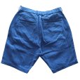 画像3: SAMURAI JEANS サムライジーンズ SJSP25-AHB 藍浅葱へリンボンイージーショーツ 藍浅葱へリンボンツイル生地 樹脂ボタン 日の丸ネーム ワンウォッシュ 日本製