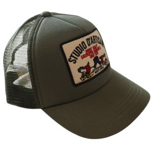 画像7: STUDIO D'ARTISAN ステュディオダルチザン 7572 メッシュキャップ メンズ レディース ユニセックス 帽子 NY.ネイビー AG.アーミーグリーン ワッペン スナップバック アジャスターアメカジスタイル 