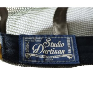 画像16: STUDIO D'ARTISAN ステュディオダルチザン 7572 メッシュキャップ メンズ レディース ユニセックス 帽子 NY.ネイビー AG.アーミーグリーン ワッペン スナップバック アジャスターアメカジスタイル 