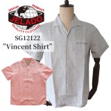 JELADO/ジェラード SG12122 JELADO Vincent Shirt / ジェラード ヴィンセント シャツ 　1950年代 SIRGUYブランド コットンリネンハケメシャンブレー生地 刷毛目 夏らしい淡い色合い 夏のコーディネート 日本製