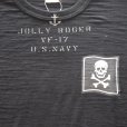 画像8: BUZZ RICKSON'S バズリクソンズ BR79561 SLUB YARN T-SHIRT "VF-17 JOLLY ROGER" スラブヤーン Tシャツ 丸胴ボディ 天竺ニット プリントTシャツ ドクロデザイン ミリタリー コットン100％ 日本製
