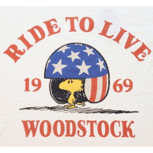 画像9: TOYS McCOY トイズマッコイ TMC2522 TOYS McCOY × SNOOPY TEE ウッドストック "ライド・トゥー・ライブ・1969" ウッドストック・フェスティバル イージーライダー 半袖Tシャツ コットン 100% 日本製