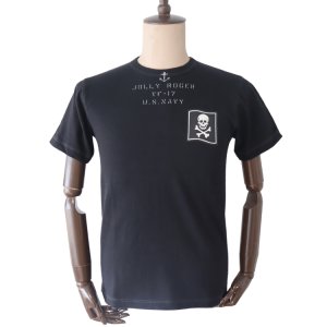 画像2: BUZZ RICKSON'S バズリクソンズ BR79561 SLUB YARN T-SHIRT "VF-17 JOLLY ROGER" スラブヤーン Tシャツ 丸胴ボディ 天竺ニット プリントTシャツ ドクロデザイン ミリタリー コットン100％ 日本製