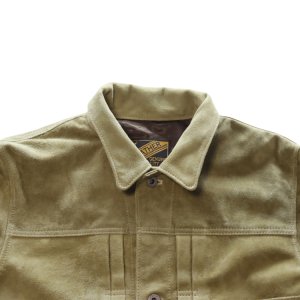 画像5: Y'2 LEATHER ワイツーレザー HSB-140-T HORSE ROUGHOUT WWII TYPE JEAN JACKET ~ Spring Edition ~ ホーススエード 大戦モデル春限定カラー Gジャン ラフアウトレザー rough out leather レザージャケット 天然 馬革 本革 日本製 madeinjapan