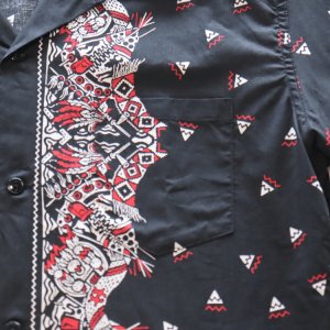 画像9: SUGAR CANE シュガーケーン SC39466 NATIVE AMERICAN BANDANA PRINT OPEN SHIRT ネイティブアメリカンバンダナプリントオープンシャツ 1960年代インディアンモチーフ 東洋エンタープライズ