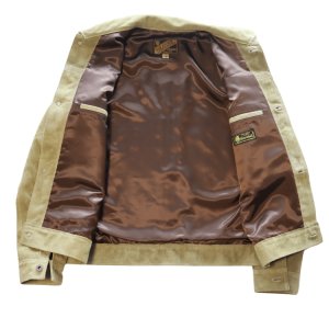 画像9: Y'2 LEATHER ワイツーレザー HSB-140-T HORSE ROUGHOUT WWII TYPE JEAN JACKET ~ Spring Edition ~ ホーススエード 大戦モデル春限定カラー Gジャン ラフアウトレザー rough out leather レザージャケット 天然 馬革 本革 日本製 madeinjapan