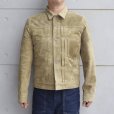 画像2: Y'2 LEATHER ワイツーレザー HORSE ROUGHOUT WWII TYPE JEAN JACKET ~ Spring Edition ~ ホーススエード 大戦モデル春限定カラー Gジャン ラフアウトレザー rough out leather レザージャケット 天然 馬革 本革 日本製 madeinjapan (2)
