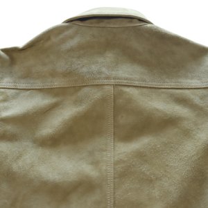 画像13: Y'2 LEATHER ワイツーレザー HSB-140-T HORSE ROUGHOUT WWII TYPE JEAN JACKET ~ Spring Edition ~ ホーススエード 大戦モデル春限定カラー Gジャン ラフアウトレザー rough out leather レザージャケット 天然 馬革 本革 日本製 madeinjapan