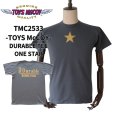 画像1: TOYS McCOY トイズマッコイ TMC2533 DURABLE TEE "ONE STAR" THE WILD ONE CODE 33 ライダースジャケット スタンダードデザイン デュラブル ゴールド ベタプリント 半袖Tシャツ コットン 100% 日本製 (1)