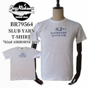 画像1: BUZZ RICKSON'S バズリクソンズ BR79564 SLUB YARN T-SHIRT "82nd AIRBORNE DIV."スラブヤーン Tシャツ 丸胴ボディ 天竺ニット プリントTシャツ ステンシル仕上げ ミリタリー コットン100％ 日本製