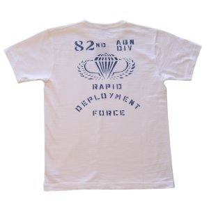 画像10: BUZZ RICKSON'S バズリクソンズ BR79564 SLUB YARN T-SHIRT "82nd AIRBORNE DIV."スラブヤーン Tシャツ 丸胴ボディ 天竺ニット プリントTシャツ ステンシル仕上げ ミリタリー コットン100％ 日本製
