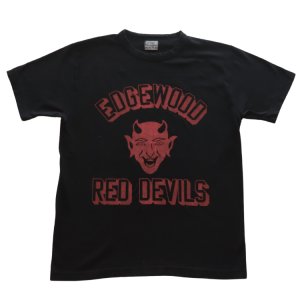 画像4: CUSHMAN クッシュマン RECYCLE COTTON TEE "RED DEVILS" 26864 リサイクルコットンT レッドデビルス 丸胴天竺Tシャツ バインダー仕上げ 半袖Tシャツ コットン100％ 40番双糸(リサイクル糸) 日本製