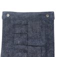 画像9: SAMURAI JEANS サムライジーンズ SJDCB25 デニムカセットバッグ 15oz セルビッチデニム デニム格子状 編み込み カセット型 オリーブスレーキ サムライスナップボタン サムライリベット 日の丸ネーム 日本製