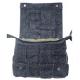 画像7: SAMURAI JEANS サムライジーンズ SJDCB25 デニムカセットバッグ 15oz セルビッチデニム デニム格子状 編み込み カセット型 オリーブスレーキ サムライスナップボタン サムライリベット 日の丸ネーム 日本製
