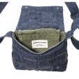 画像4: SAMURAI JEANS サムライジーンズ SJDCB25 デニムカセットバッグ 15oz セルビッチデニム デニム格子状 編み込み カセット型 オリーブスレーキ サムライスナップボタン サムライリベット 日の丸ネーム 日本製