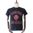画像2: CUSHMAN クッシュマン RECYCLE COTTON TEE "RED DEVILS" 26864 リサイクルコットンT レッドデビルス 丸胴天竺Tシャツ バインダー仕上げ 半袖Tシャツ コットン100％ 40番双糸(リサイクル糸) 日本製 (2)
