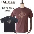 画像1: DALEE'S&CO ダリーズ by DELUXEWARE バイ デラックスウエア BDT4025-A TIME プリントモデル「TIME」1940年代 旧式吊編機 ドライ触感Tシャツ 半袖Tシャツ 丸胴生地 7oz吊天竺 コットン100％ madeinjapan 日本製 (1)