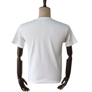 画像3: CUSHMAN クッシュマン 26866 Print T  "C M A N"  プリントT  30番双糸天竺 ミディアムウェイト バインダー仕上げ ワンウォッシュ フロントプリント 半袖Tシャツ コットン100％  日本製