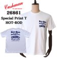 画像1: CUSHMAN クッシュマン"HOT ROD" SHORT SLEEVE T-SHIRT 26861SPECIAL T-SHIRT ”ホットロッド” ショートスリーブTシャツ SPL プリントT 1940年代 ビンテージT  半袖Tシャツ コットン100％  日本製 (1)