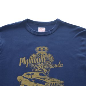 画像5: CUSHMAN クッシュマン 26869 Print T  "BARRA CUDA"  プリントT  30番双糸天竺 ミディアムウェイト バインダー仕上げ ワンウォッシュ フロントプリント 半袖Tシャツ コットン100％  日本製