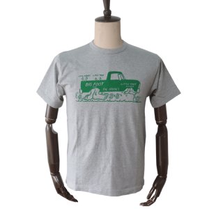 画像2: CUSHMAN クッシュマン 26868 Print T  "BIG FOOT"  プリントT  30番双糸天竺 ミディアムウェイト バインダー仕上げ ワンウォッシュ フロントプリント 半袖Tシャツ コットン100％  日本製