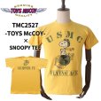 画像1: TOYS McCOY トイズマッコイ TMC2527 TOYS McCOY × SNOOPY TEE  "USMC" 正規ライセンスアイテム コラボTシャツ アメリカンカルチャー ヴィンテージクロージング 半袖Tシャツ コットン 100% 日本製 (1)