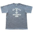 画像4: JELADO/ジェラード AB12239 Anchor Men Tee アンカーマン Tシャツ アスレチックブランド ライディングハイ 丸胴ボディアンカープリント 半ラバープリント チャコール地 リユースコットン ゆったりとしたサイズ感 日本製