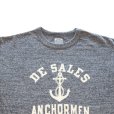 画像5: JELADO/ジェラード AB12239 Anchor Men Tee アンカーマン Tシャツ アスレチックブランド ライディングハイ 丸胴ボディアンカープリント 半ラバープリント チャコール地 リユースコットン ゆったりとしたサイズ感 日本製