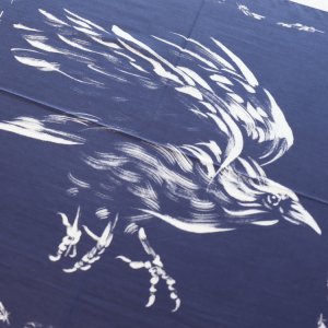 画像3: SAMURAI JEANS サムライジーンズ  SJ-BANDANA-02 八咫烏柄バンダナ 日本神話 導きの神 八咫烏 カラス バンダナ 平織りローン 滑らかな肌触り  コットン100％